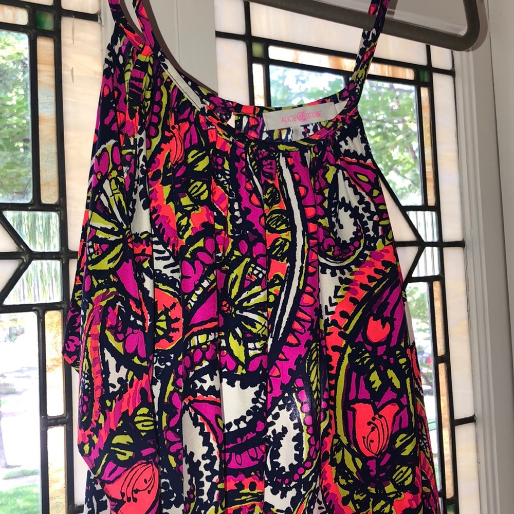 Bright open back Alice & Trixie top